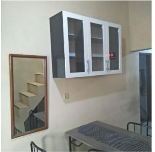 RAK PIRING LEMARI GANTUNG ATAS KITCHENSET TINGGI 100 CM